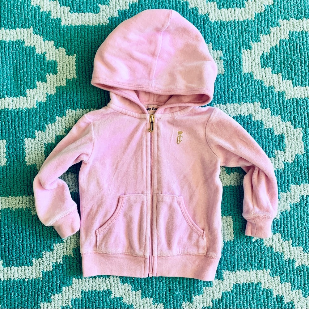 Juicy Couture Zip Hoodie Light Pink 18m